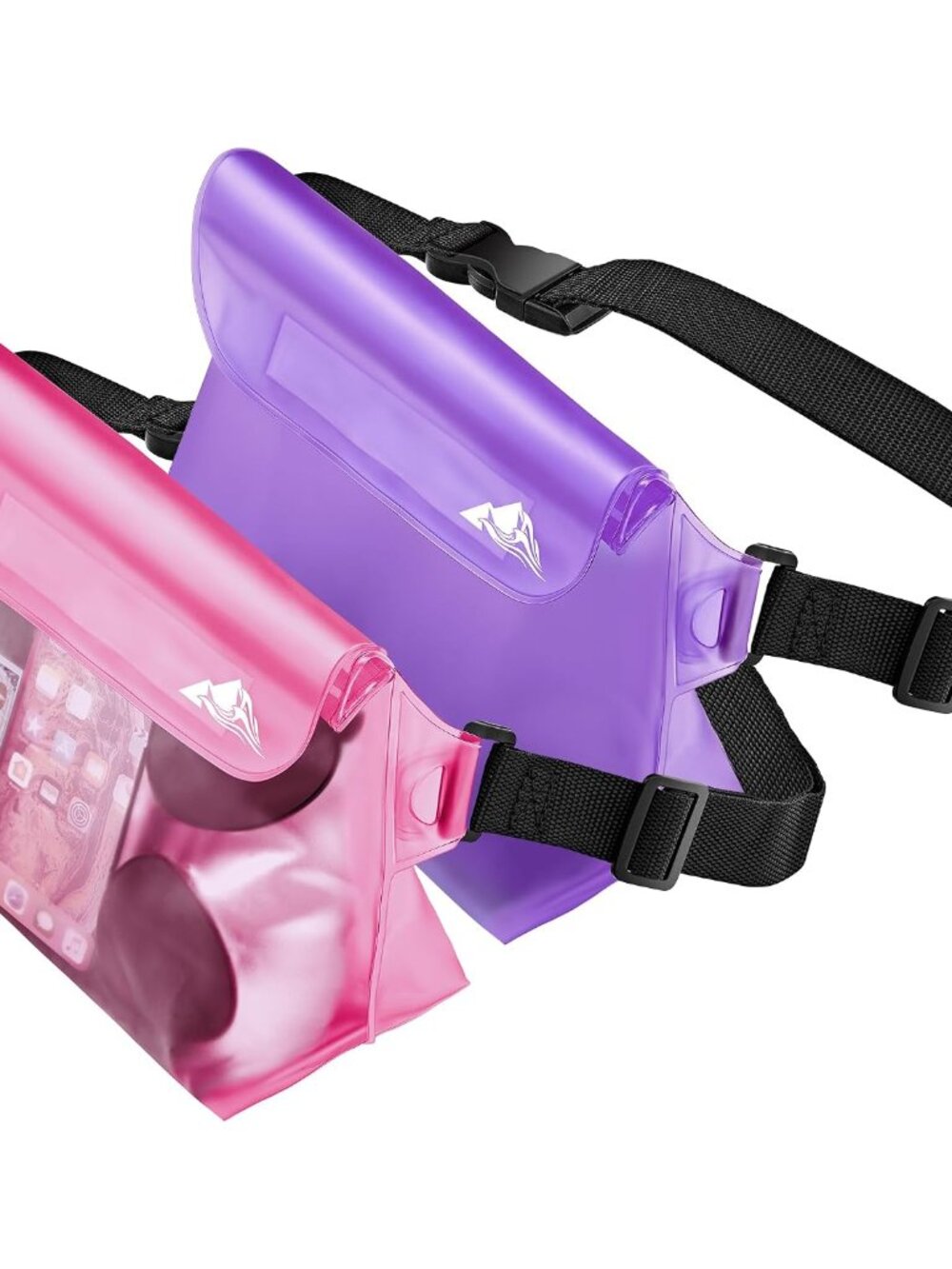 2-Pack Waterproof Pouch Fanny Pack Dry Bag for Phone Valuables Purse